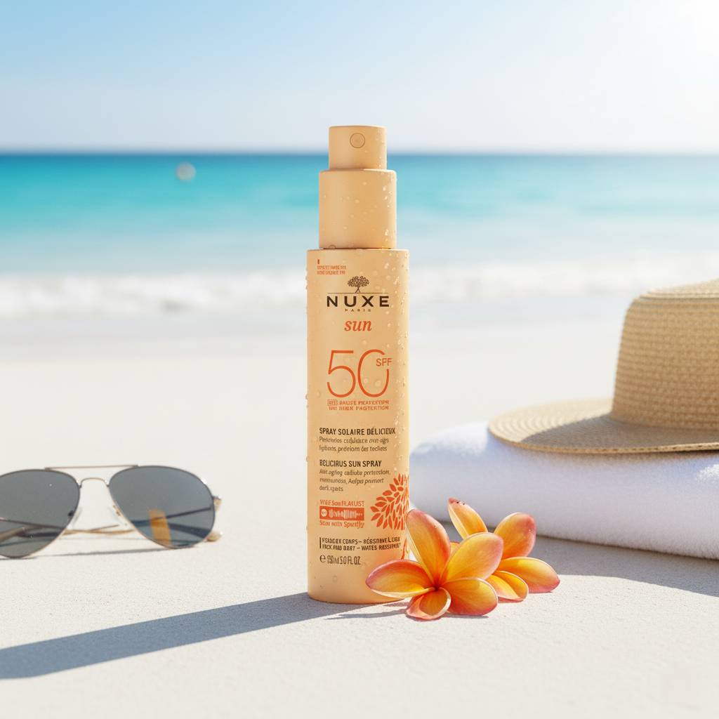 Nuxe Sun Delicious Sun Spray SPF50 - Protezione Solare Viso e Corpo