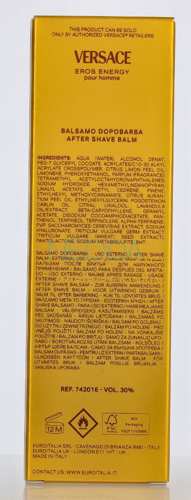 Versace Eros Energy After Shave Balm - Image 2