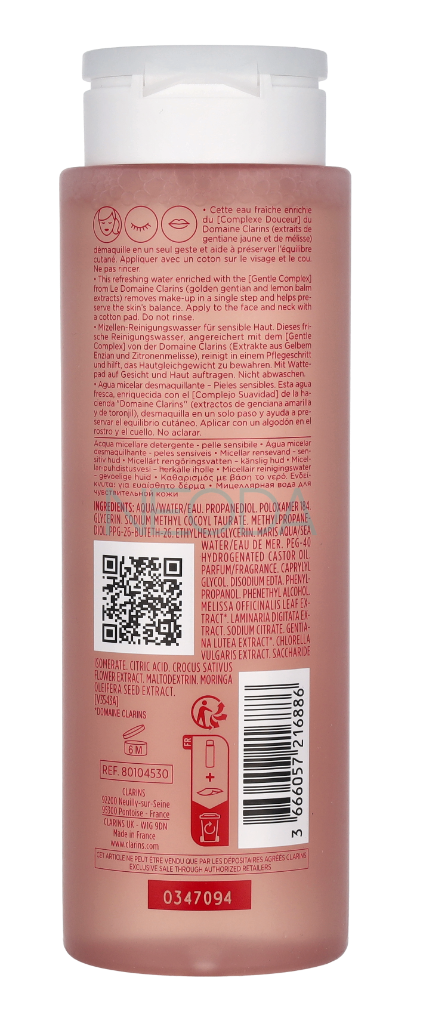 Clarins Cleansing Micellar Water - Acqua Micellare Detergente - Image 2