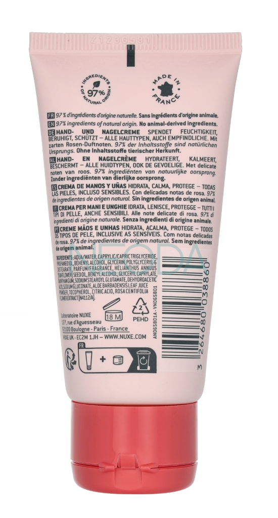 Nuxe Hand And Nail Cream Very Rose 50ml - Image 2