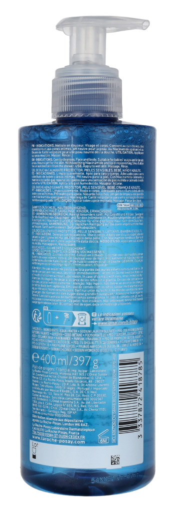 La Roche-Posay Lipikar Gel Doccia Protettivo Lenitivo 400ml - Image 2