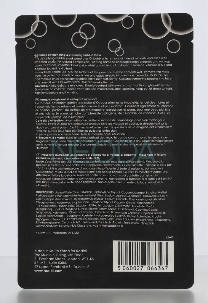 Rodial Snake Bubble Mask - Maschera Viso Effetto Bolle - Image 2