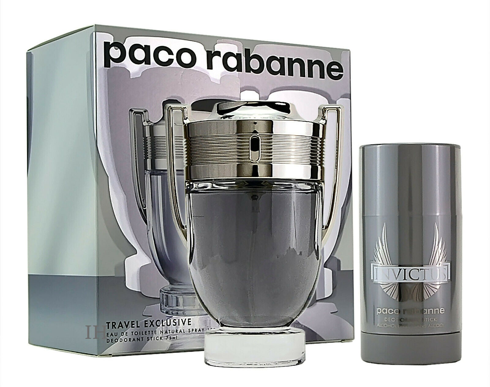 Paco Rabanne Invictus Giftset Profumo Uomo 100ml + Deo Stick 75ml - Image 1