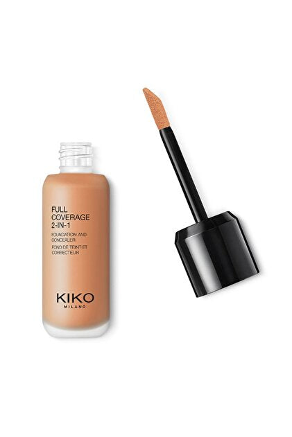 Kiko Milano Full Coverage 2 In 1 Foundation & Concealer N80 - 25ml - Image 2