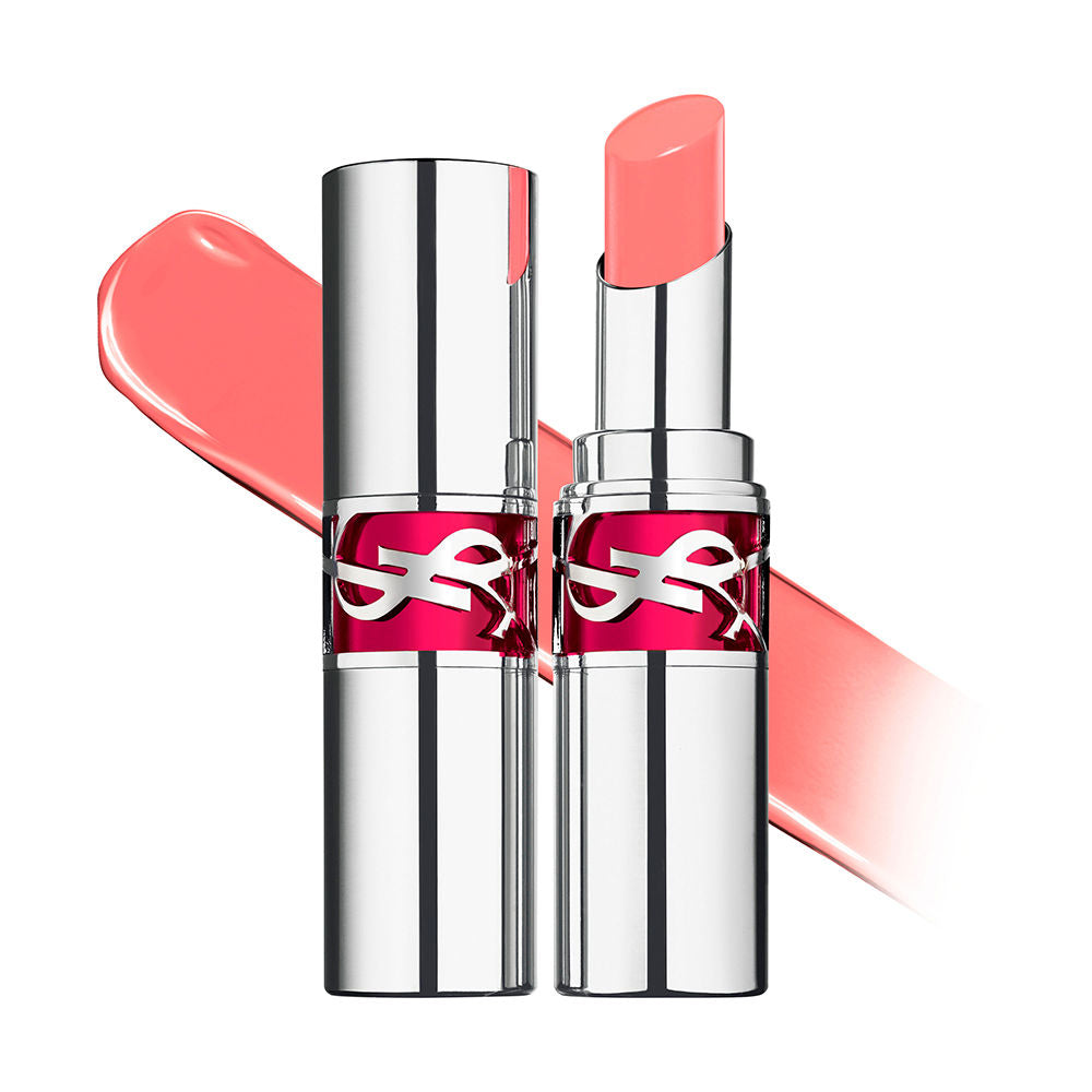 YSL Loveshine Candy Glaze Lipstick #12 Coral Excitement - Image 2