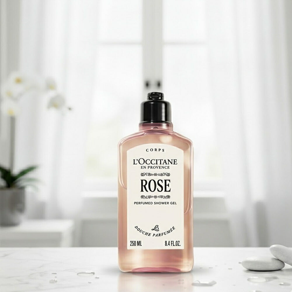 L'Occitane Rose Scented Shower Gel 250ml - Profumo delicata per bagno - Image 3