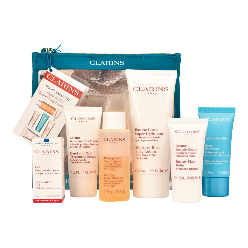 Clarins Head-To-Toe Moisturizing Essentials Set - Kit Skincare - Image 3