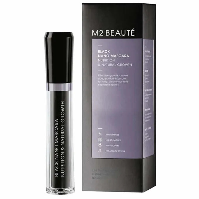 M2 Beaute Black Nano Mascara - Formula Nutritiva per Crescita Naturale - Image 2
