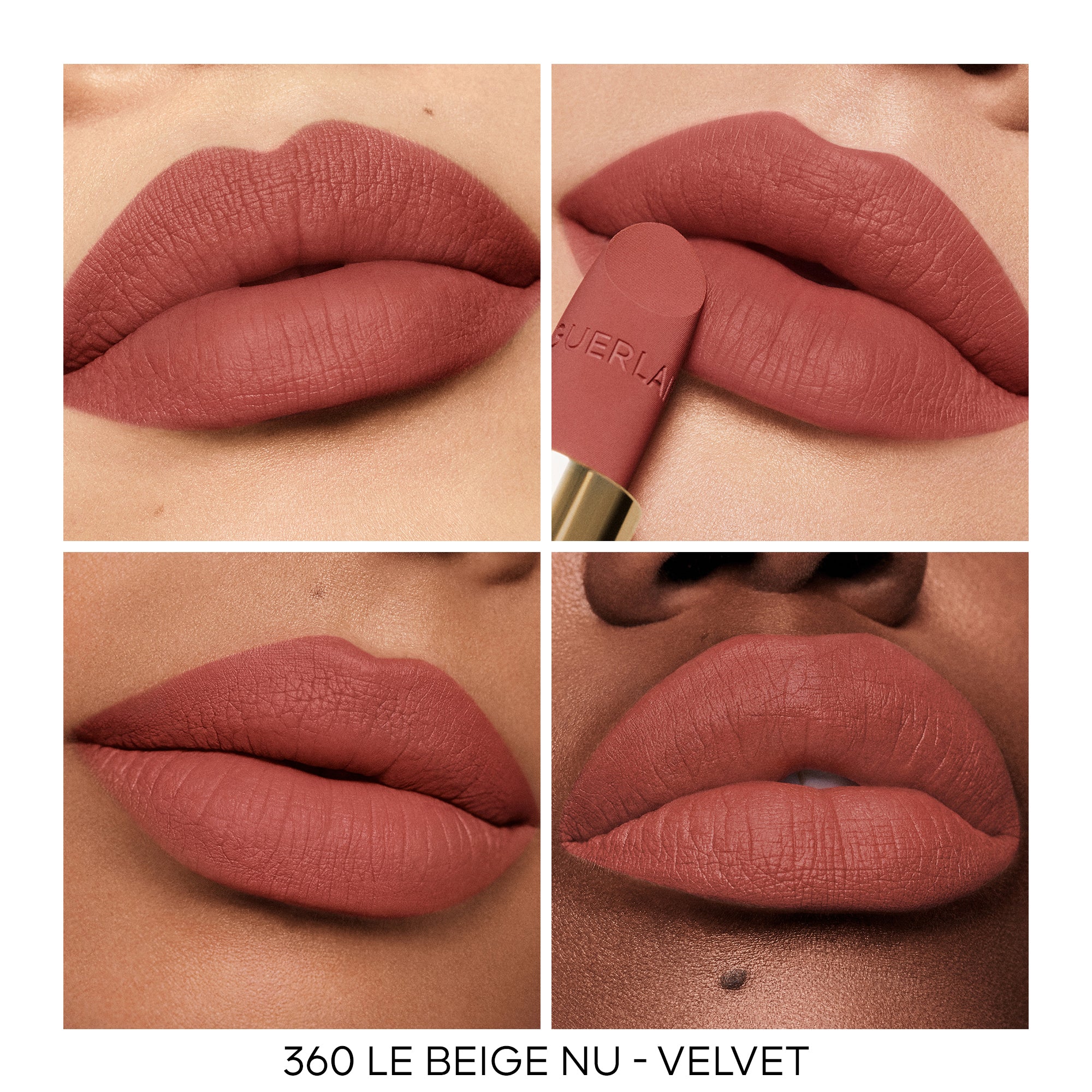 Guerlain Rouge G Luxurious Velvet Refill #360 Le Beige Nu - Image 3