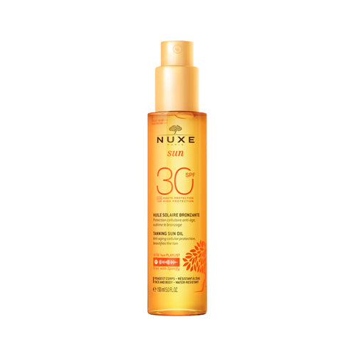 Nuxe Sun Olio Solare Abbronzante Alta Protezione Spf30