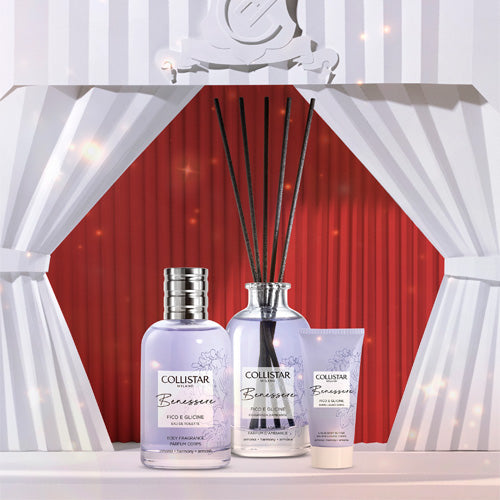 Benessere Fico E Glicine Eau de Toilette + Burro Corpo + Fragranza D'Ambiente