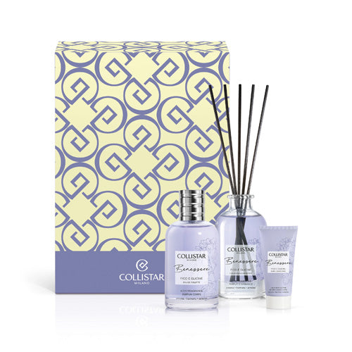 Benessere Fico E Glicine Eau de Toilette + Burro Corpo + Fragranza D'Ambiente