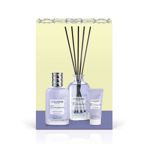 Benessere Fico E Glicine Eau de Toilette + Burro Corpo + Fragranza D'Ambiente