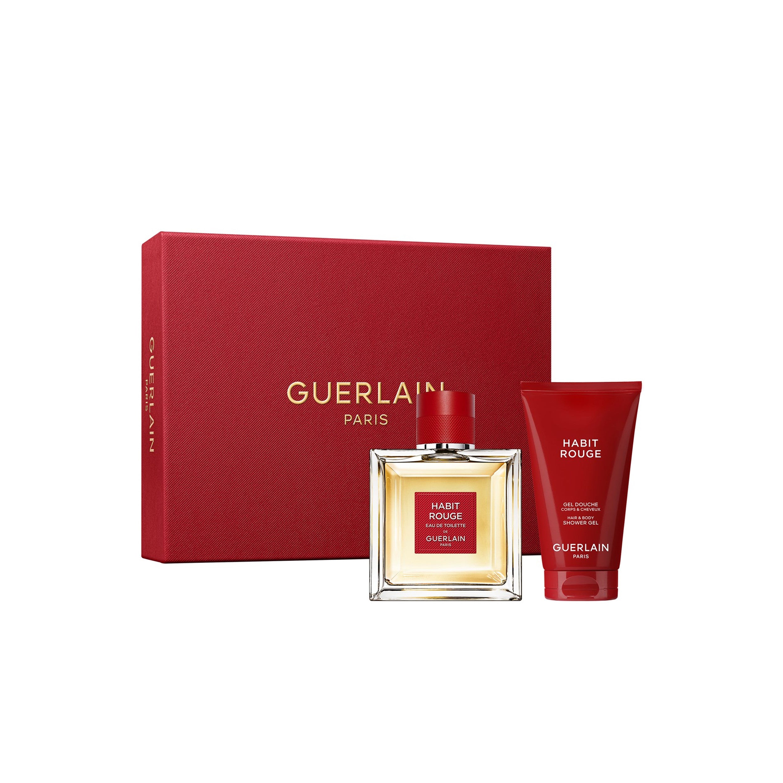 Guerlain Habit Rouge Giftset - Profumo Uomo con Shower Gel - Image 3