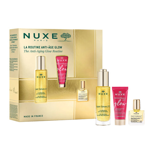 Cofanetto Super Serum Glow Routine Antiage Confezione 3 Pezzi Siero + Crema + Olio