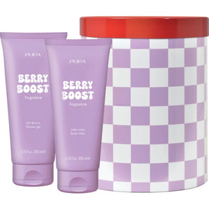 Happy Box Berry Boost Confezione Regalo Gel Doccia 200ml Latte Corpo 200ml