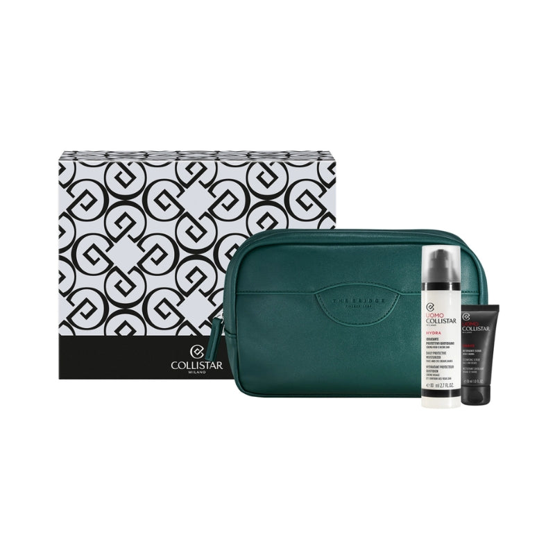 Collistar Cofanetto The Bridge Idratante Protettivo Quotidiano + Detergente Scrub Viso e Barba 30 ml