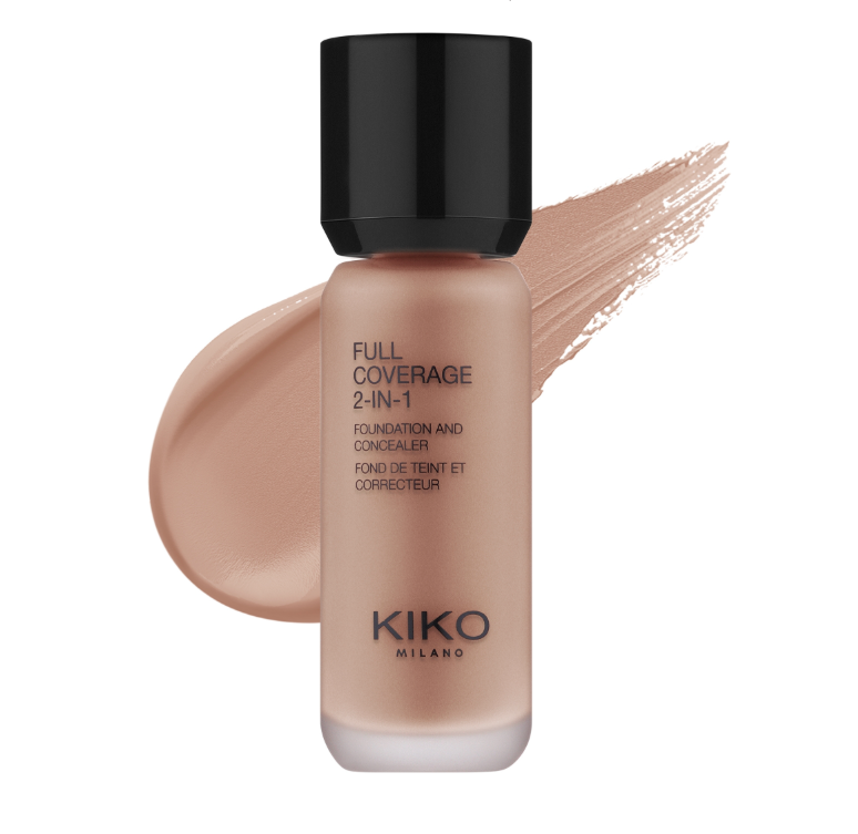 Kiko Milano Full Coverage 2 In 1 Foundation & Concealer 25ml - Image 1