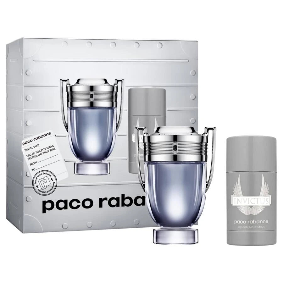 Paco Rabanne Invictus Giftset Profumo Uomo 100ml + Deo Stick 75ml - Image 2