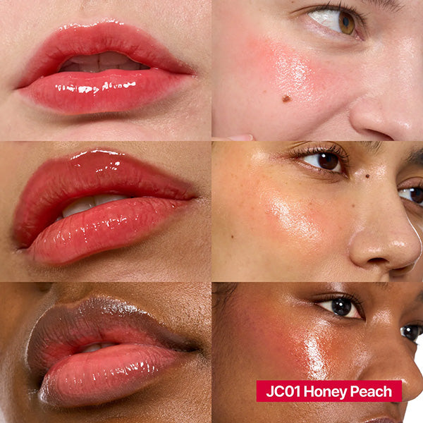 Fwee Lip & Cheek Glowy Jelly Pot JC01 Honey Peach - 4g - Image 3