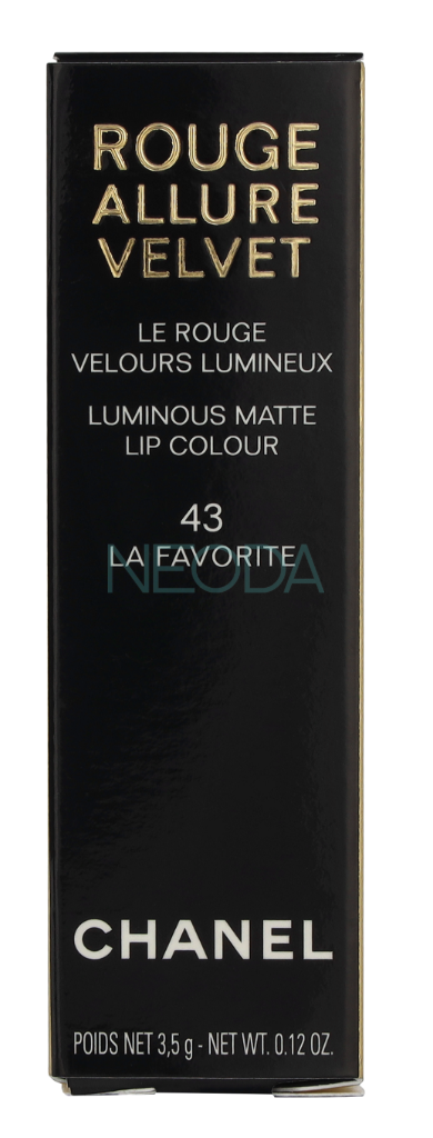 Chanel Rouge Allure Velvet #43 La Favorite - Labbra Opache - Image 1