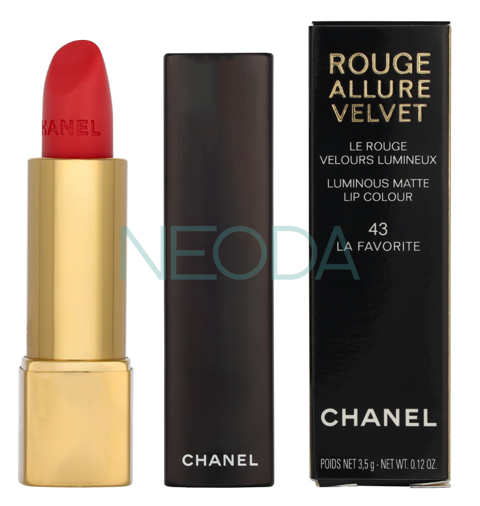 Chanel Rouge Allure Velvet #43 La Favorite - Labbra Opache - Image 3