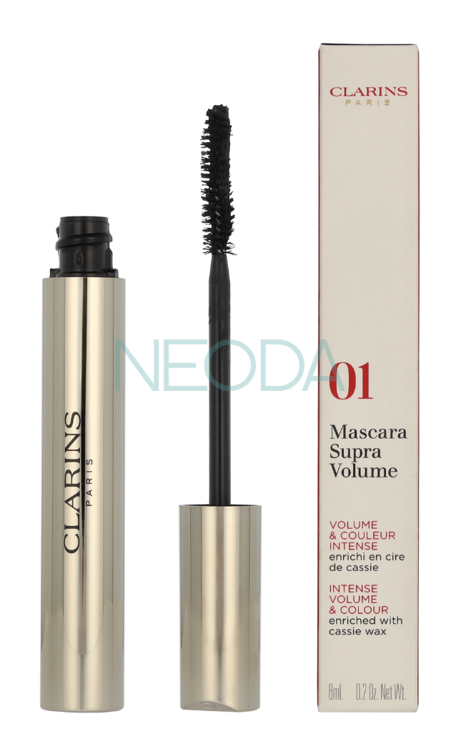 Clarins Supra Volume Mascara #01 Intense Black - 8ml - Image 3