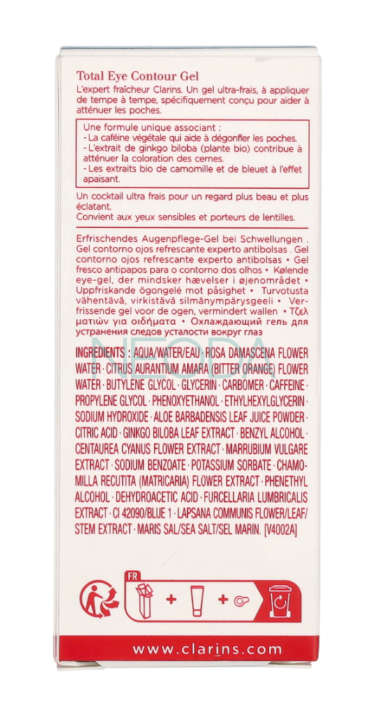 Clarins Total Eye Contour Gel - Trattamento Contorno Occhi - Image 2