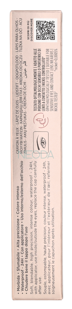 Collistar Professional Waterproof Eye Pencil #3 Acciaio 1.2ml - Image 2
