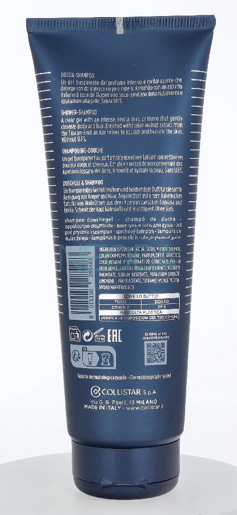Collistar Uomo Acqua Vetiver Shower-Shampoo 250ml - Image 2