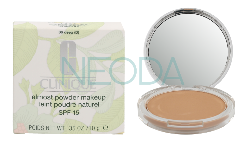 Clinique Almost Powder Make-Up SPF15 #06 Deep - Fondotinta 10g - Image 1