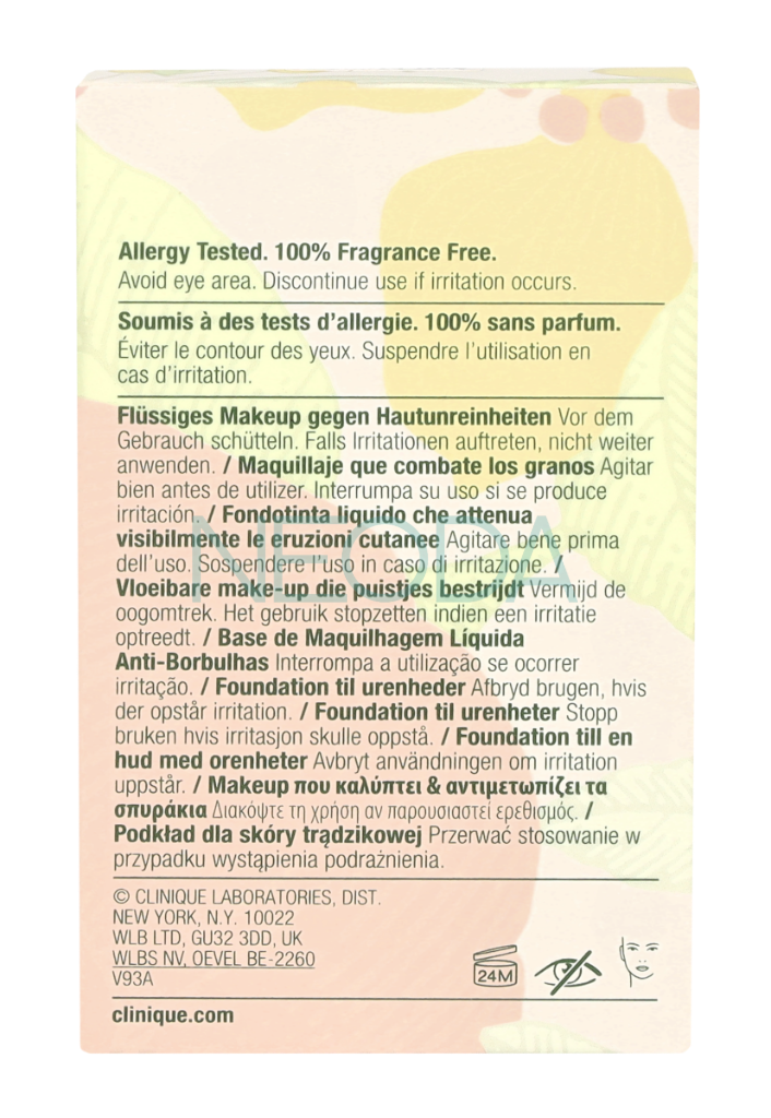 Clinique Anti-Blemish Solutions Liquid Make-Up CN74 Fresh Beige 30ml - Image 1