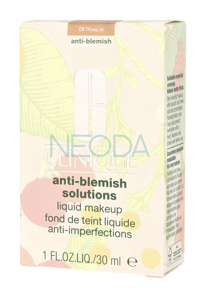 Clinique Anti-Blemish Solutions Liquid Make-Up CN74 Fresh Beige 30ml - Image 2