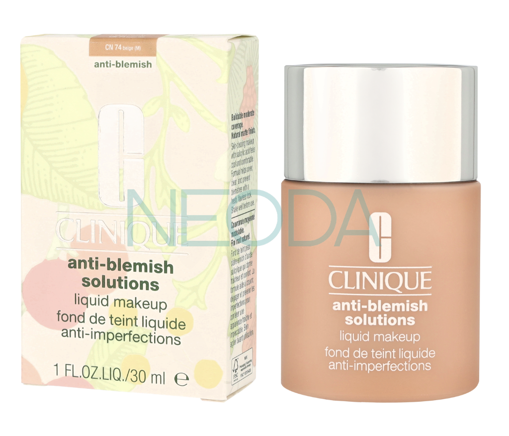 Clinique Anti-Blemish Solutions Liquid Make-Up CN74 Fresh Beige 30ml - Image 3