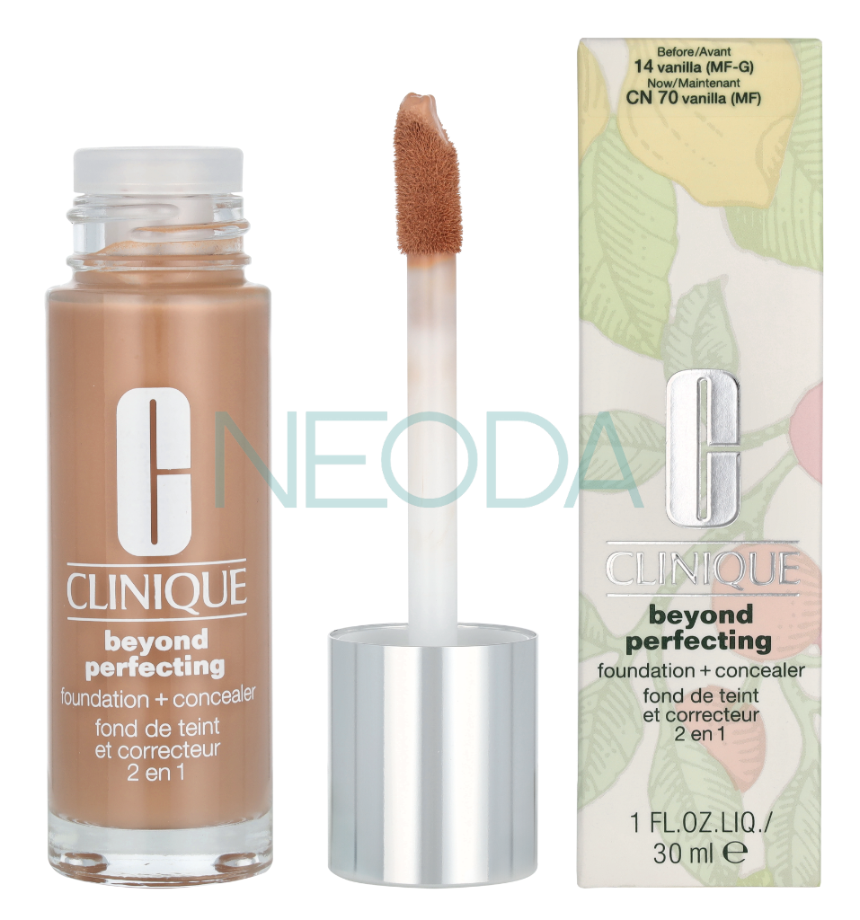 Clinique Beyond Perfecting Foundation + Concealer CN70 Vanilla 30ml - Image 3