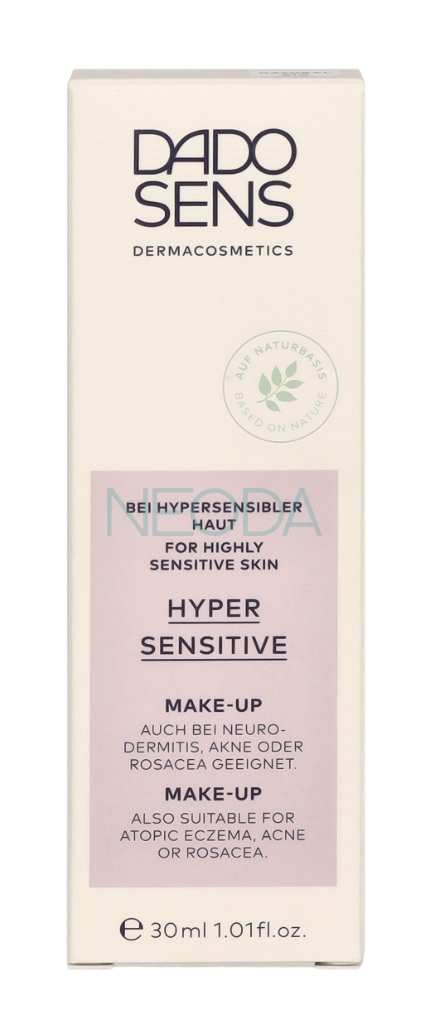 Dado Sens Hypersensitive Make-Up Foundation #01W Natural 30ml - Image 2