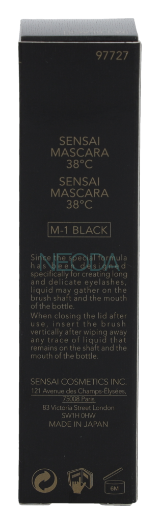 Sensai Mascara 38C M-1 Black - Volume e Definizione - Image 1