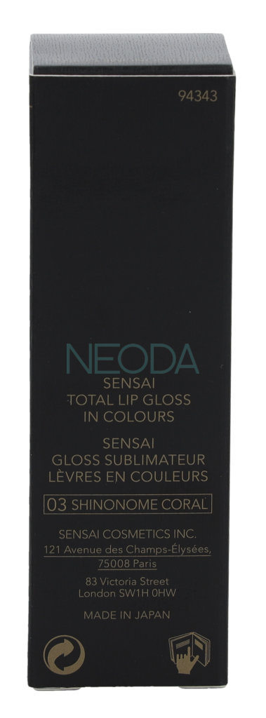 Sensai Total Lip Gloss #03 Shinonome Coral - Lucidalabbra 4.5ml - Image 2