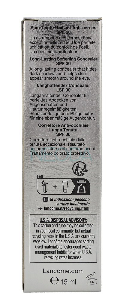 Lancôme Effacernes Longue Tenue Concealer SPF30 - Beige Naturel - Image 2