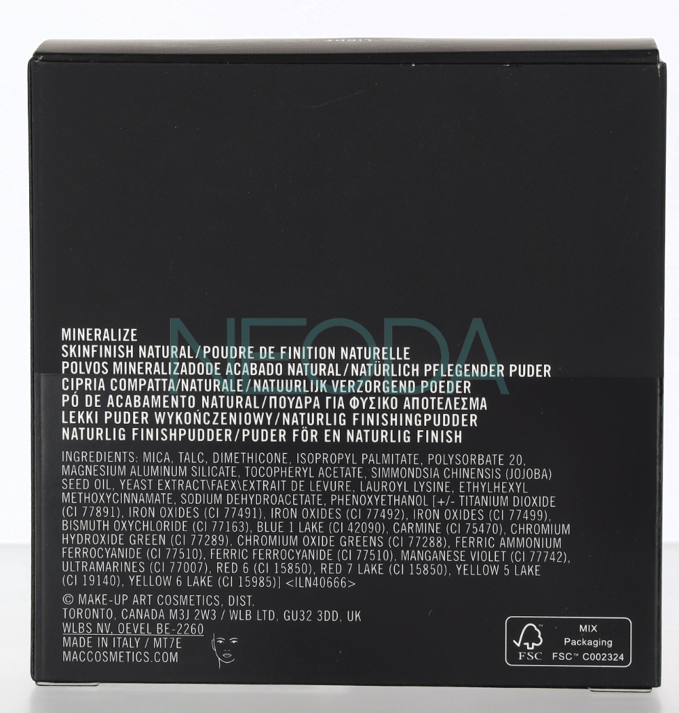MAC Mineralize Skinfinish Natural Light - Cipria Minerale 10g - Image 3