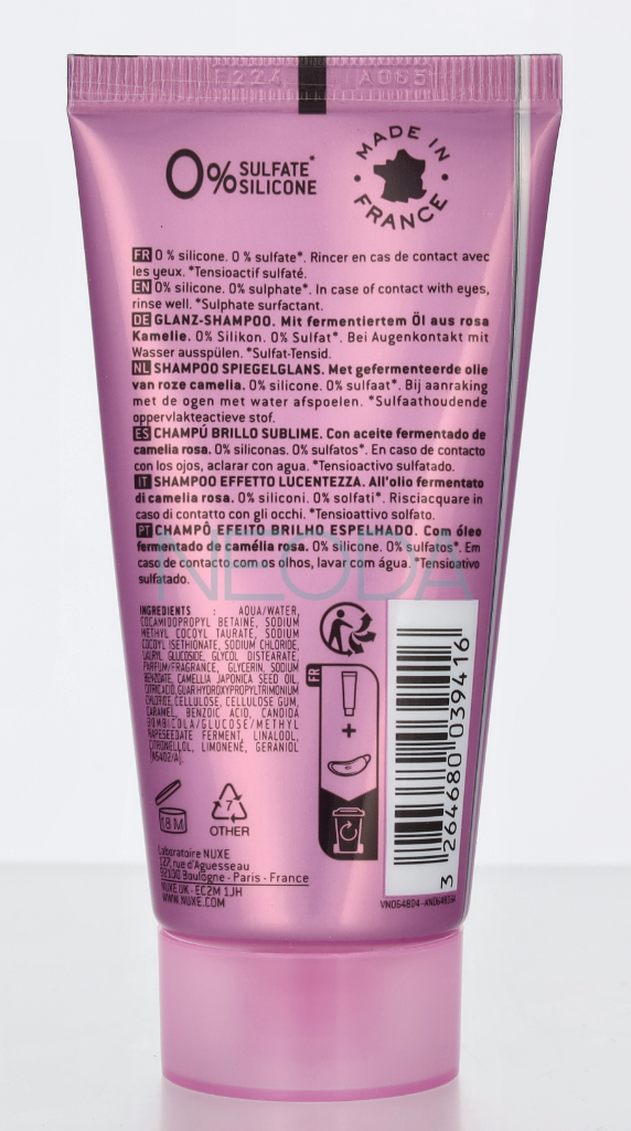 Nuxe Hair Prodigieux Shine Shampoo 50ml - Cura Capelli - Image 2