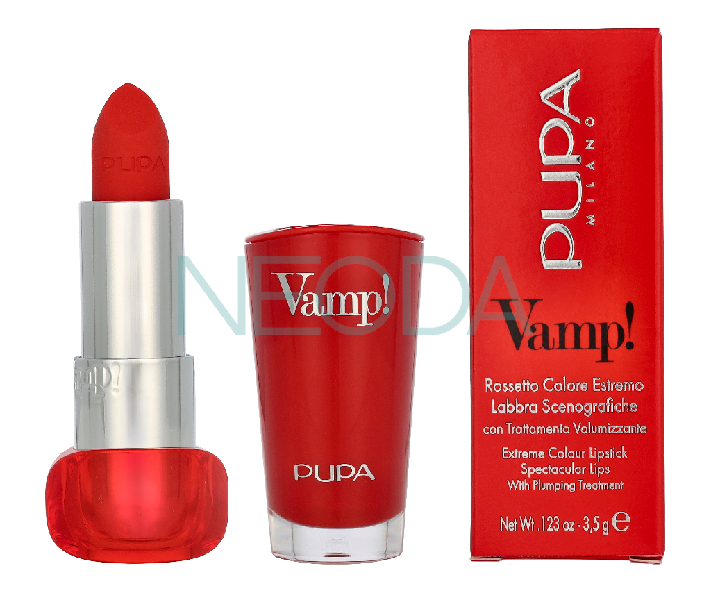 Pupa Vamp! Extreme Colour Lipstick #305 True Orange - Image 3