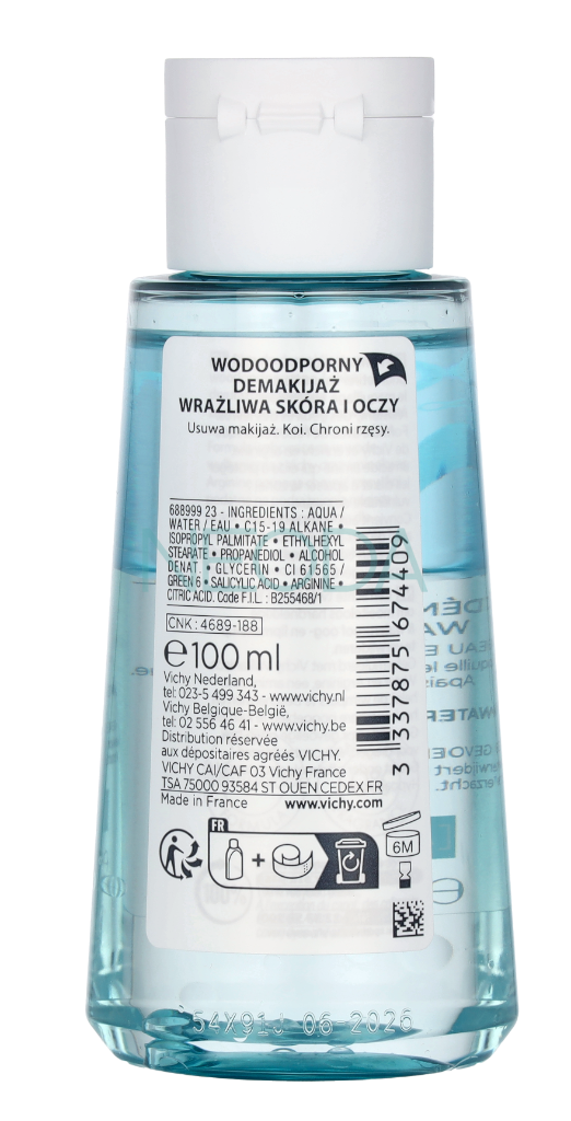 Vichy Pureté Thermale Struccante Occhi Bifasico Waterproof 100ml - Image 2