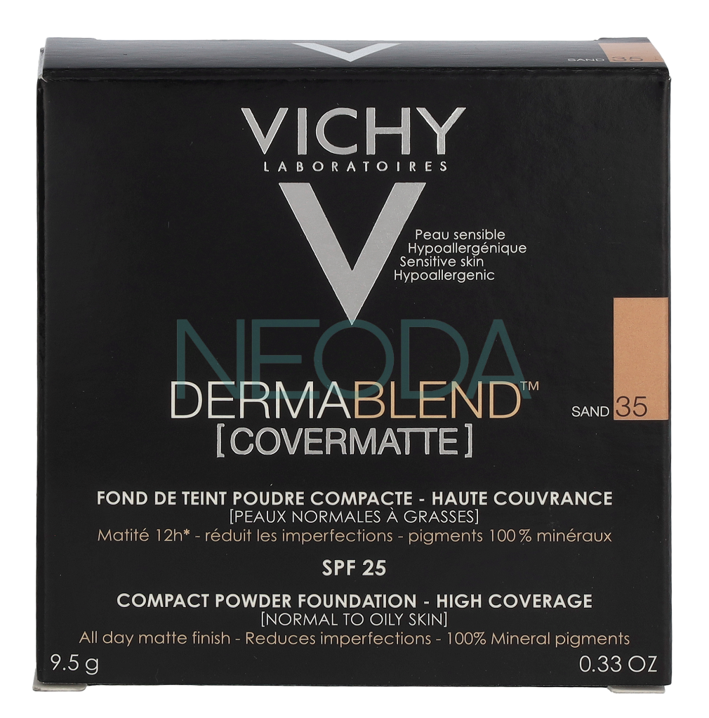Vichy Dermablend Covermatte Compact Powder SPF25 #35 Sand - Image 1