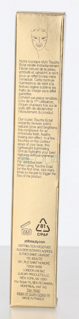 YSL Touche Eclat Radiant Touch #00 Luminous Milk - Image 2