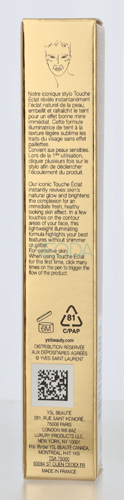 YSL Touche Eclat Radiant Touch #01 Rose Lumiere - Image 3