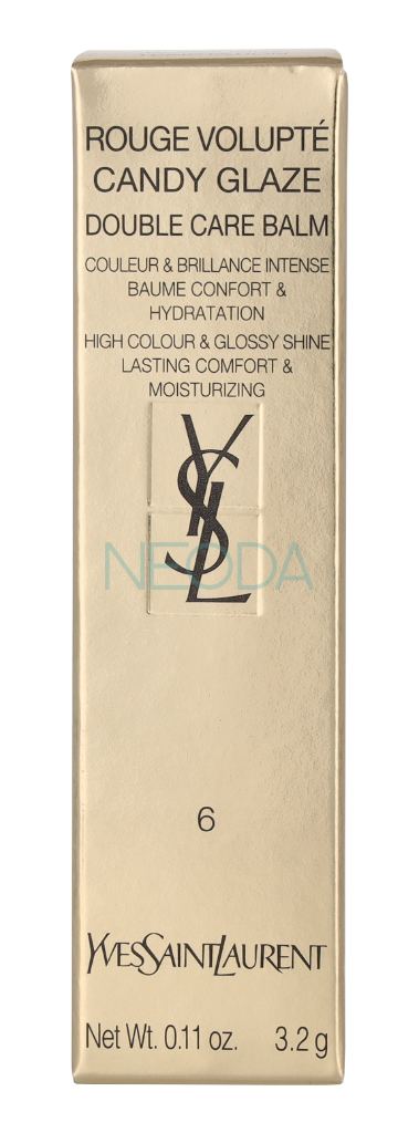 YSL Loveshine Candy Glaze Lipstick #06 Burgundy Temptation - Image 1