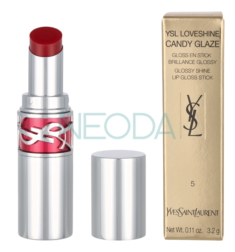 YSL Loveshine Candy Glaze Lipstick #05 Pink Satisfaction - Image 2