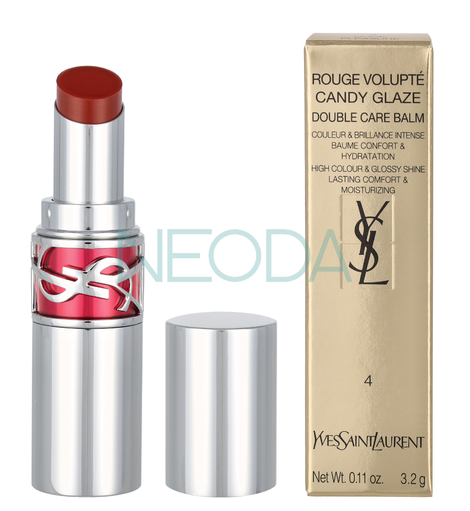 YSL Loveshine Candy Glaze Lipstick #04 Nude Pleasure - Image 2