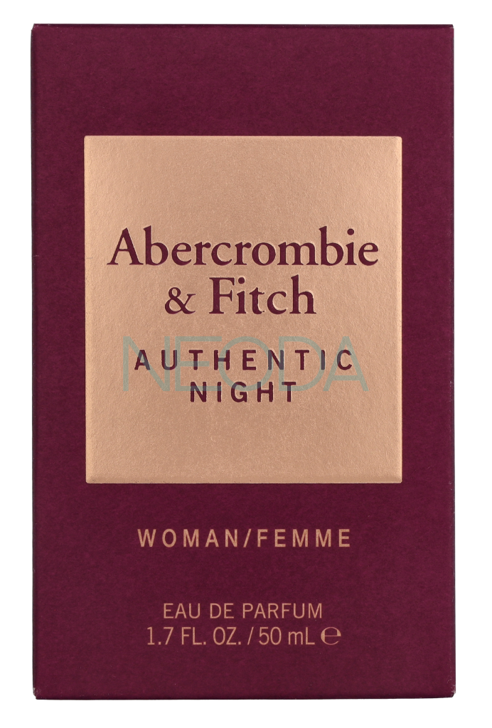 Abercrombie & Fitch Authentic Night Women Eau de Parfum 50ml - Image 1